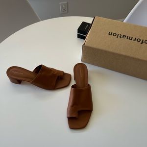 Reformation Diana cutout block heel sandal